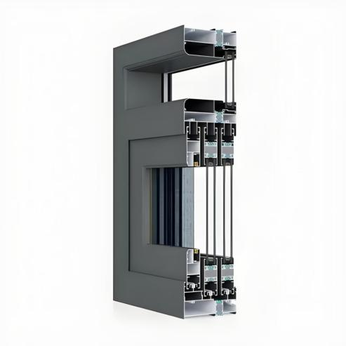 Aluminum alloy heat insulation bridge sliding window